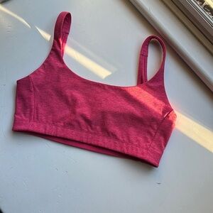 Outdoor Voices Double Time Bra in raspberry/pink (no longer available)